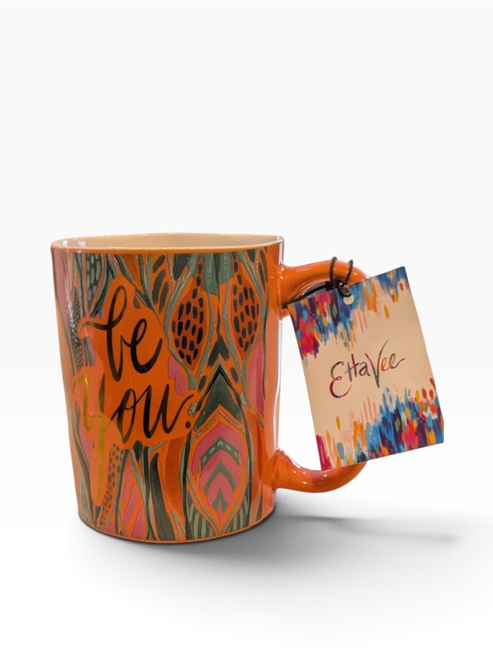 EttaVee by Jessi Raulet "Be You" Large Ceramic Coffee Tea Mug - NWT Artist